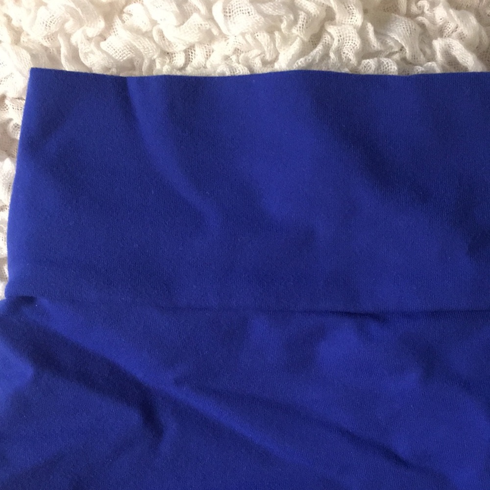 Royal Blue Ruched Bum Shorts - Picture 3 of 6